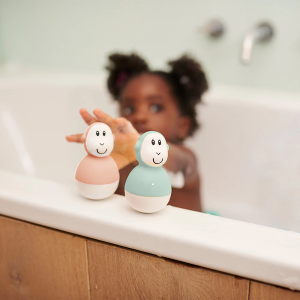 Matchstick Monkey Wobblers - Mint Green and Dusty Pink
