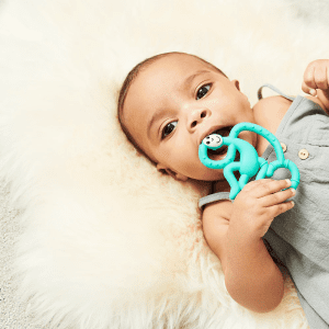 Matchstick Monkey Mini Monkey Teether - Green