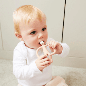 Matchstick Monkey Original Monkey Teether - Dusty Pink